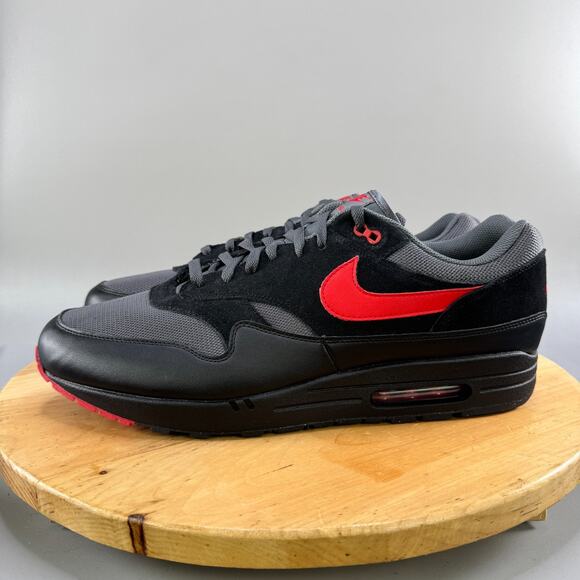 Nike Air Max 1 ESS \'Vamps\' Mens‎ Size 18 Shoes Black University Red FZ5808-008 main image 8